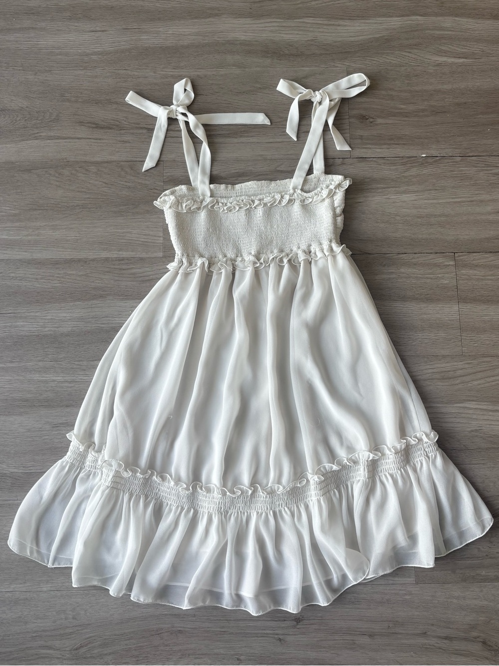 Aritzia Sunday Best Light Birch Fairey Dress - Picture 4 of 9